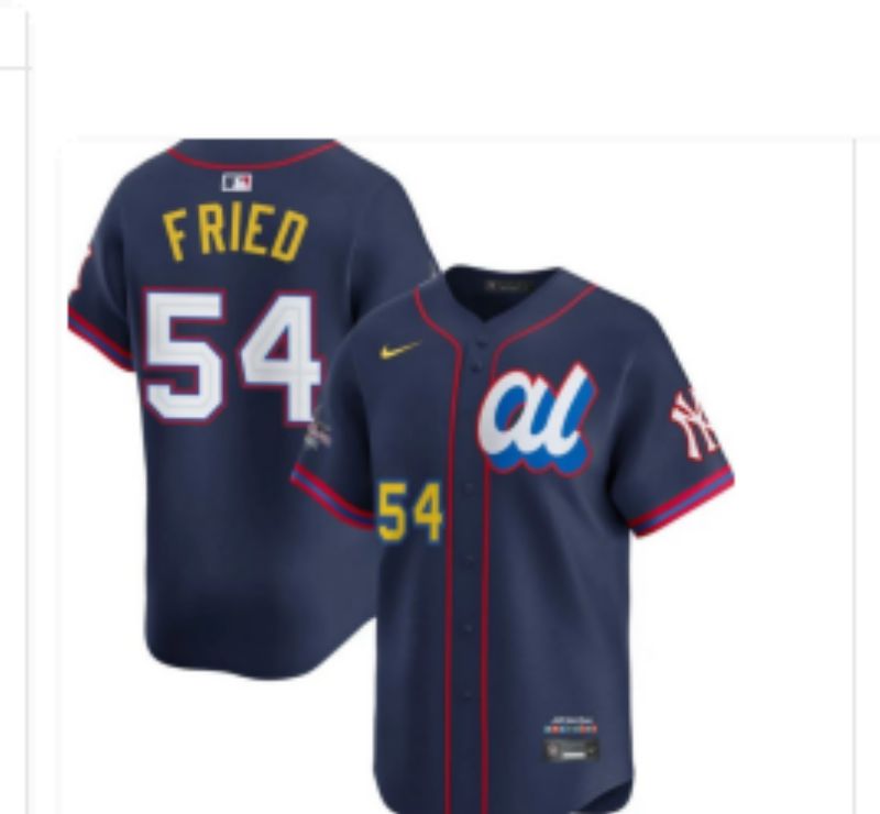 Men 2025 New York Yankees #54 Fried Drak Blue All star Nike MLB Jersey style 07